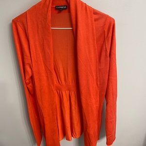 Express Orange Cardigan